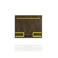 Manhattan Comfort Plaza 64.25 Floating Entertainment Center, Rustic Brown and Yellow 224BMC94